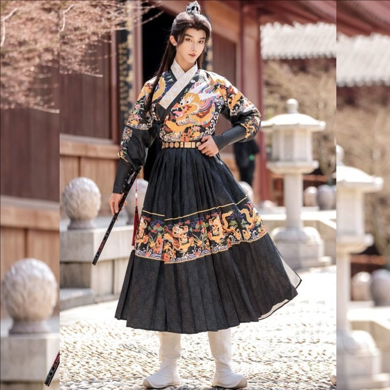 メンズ漢服 華流衣装 中華古代服 中華服 チャイナ服 中華 チャイナ 唐装 古典服 舞台衣装 ステージ衣装 イベント 仮装 プリント柄 龍柄 振袖 コスチューム 写真撮影 華やか 裾幅大きい ホワイ メンズ漢服 華流衣装 中華古代服 中華服 チャイナ服 中華 チャイナ 唐装 古典服 舞台衣装 ステージ衣装 イベント 仮装 プリント柄 龍柄 振袖 コスチューム 写真撮影 華やか 裾幅大きい ホワイ