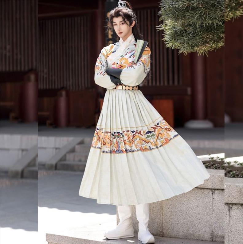 メンズ漢服 華流衣装 中華古代服 中華服 チャイナ服 中華 チャイナ 唐装 古典服 舞台衣装 ステージ衣装 イベント 仮装 プリント柄 龍柄 振袖 コスチューム 写真撮影 華やか 裾幅大きい ホワイ メンズ漢服 華流衣装 中華古代服 中華服 チャイナ服 中華 チャイナ 唐装 古典服 舞台衣装 ステージ衣装 イベント 仮装 プリント柄 龍柄 振袖 コスチューム 写真撮影 華やか 裾幅大きい ホワイ