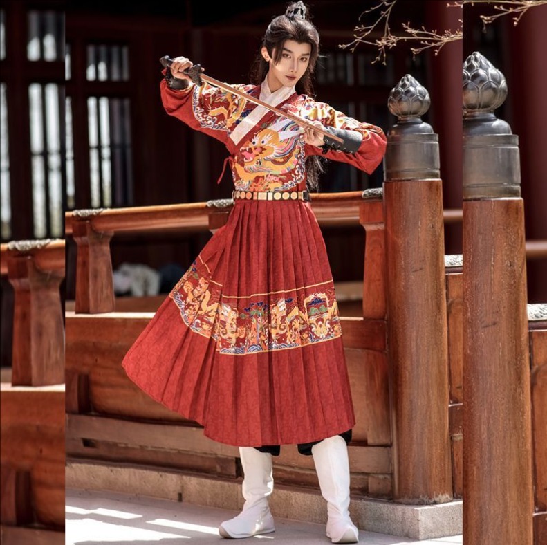 メンズ漢服 華流衣装 中華古代服 中華服 チャイナ服 中華 チャイナ 唐装 古典服 舞台衣装 ステージ衣装 イベント 仮装 プリント柄 龍柄 振袖 コスチューム 写真撮影 華やか 裾幅大きい ホワイ メンズ漢服 華流衣装 中華古代服 中華服 チャイナ服 中華 チャイナ 唐装 古典服 舞台衣装 ステージ衣装 イベント 仮装 プリント柄 龍柄 振袖 コスチューム 写真撮影 華やか 裾幅大きい ホワイ