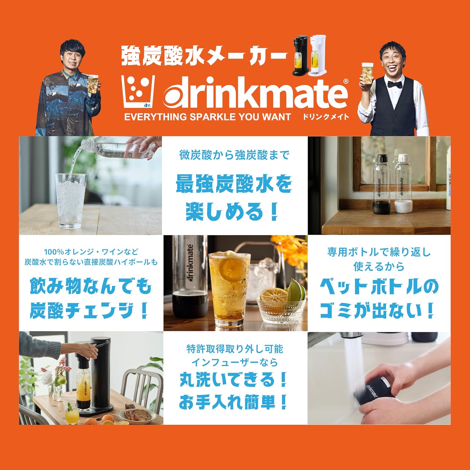 【ドリンクメイト公式 Shop 限定】Series650 スターターセット 超々特別 オリジナルセット ホワイト(予備用142Lガスシリンダー・専用Sボトル・ ステンレスタンプラーが標準セット)