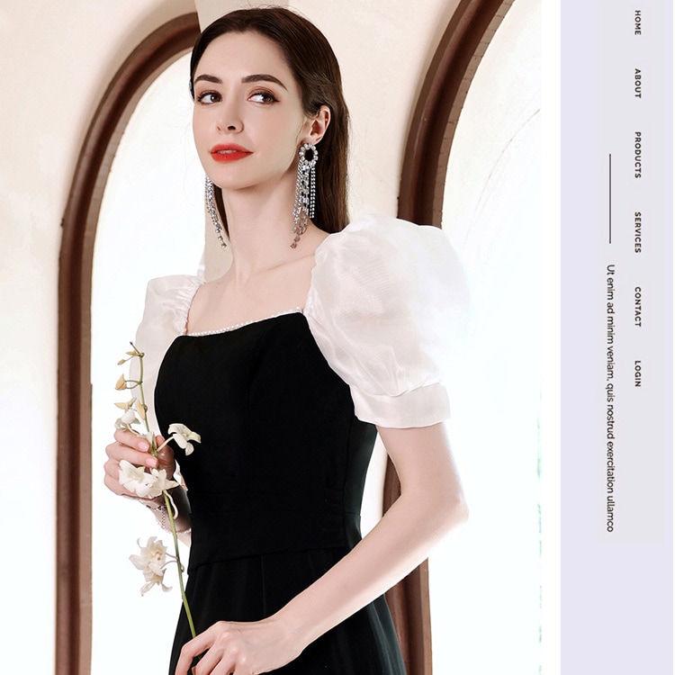 送料無料 結婚式ドレス 二次会ドレス 黒 パール エレガント ワンピースドレス フォーマル タイトドレス スリット パフスリーブ 優雅 セクシー ミディアム丈ドレス ブラック イブニングドレス 20代 送料無料 結婚式ドレス 二次会ドレス 黒 パール エレガント ワンピースドレス フォーマル タイトドレス スリット パフスリーブ 優雅 セクシー ミディアム丈ドレス ブラック イブニングドレス 20代