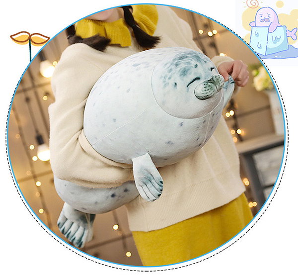 Qoo10] ぬいぐるみ 抱き枕 アザラシインテリア