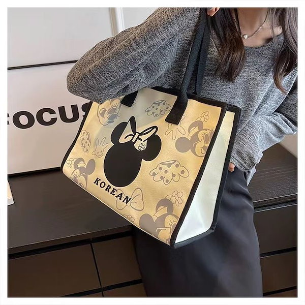 Qoo10] ディズニー ディズニートートバッグ 大容量 韓国ファ