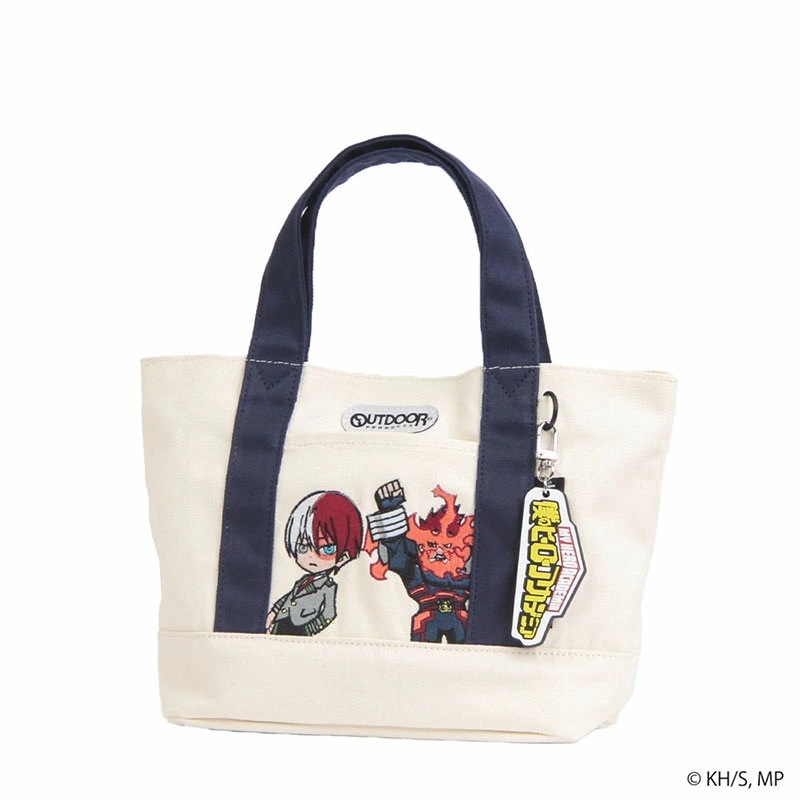 僕のヒーローアカデミア キーホルダー付きミニキャラトート ODHA11 シロ ホワイト 轟焦凍×エンデヴァー 【メール便商品】 僕のヒーローアカデミア キーホルダー付きミニキャラトート ODHA11 シロ ホワイト 轟焦凍×エンデヴァー 【メール便商品】