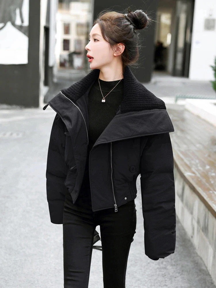 ホワイトダックダウン ショートダウンジャケット レディース 2024 大きめラペル ハイウエストデザイン おしゃれ ウエスタンジャケット ホワイトダックダウン ショートダウンジャケット レディース 2024 大きめラペル ハイウエストデザイン おしゃれ ウエスタンジャケット