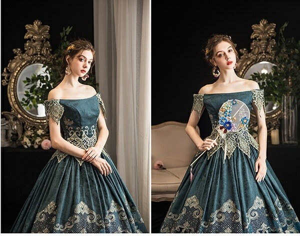 貴族 ドレス ステージ衣装 舞台衣装 オペラ声楽 中世貴族風 お姫様ドレス 宮廷 お嬢様 オフショルダー 貴族ドレス パーティー 中世 ファスナータイプ 演奏会用ロングドレス 大きいサイズ ワン 貴族 ドレス ステージ衣装 舞台衣装 オペラ声楽 中世貴族風 お姫様ドレス 宮廷 お嬢様 オフショルダー 貴族ドレス パーティー 中世 ファスナータイプ 演奏会用ロングドレス 大きいサイズ ワン