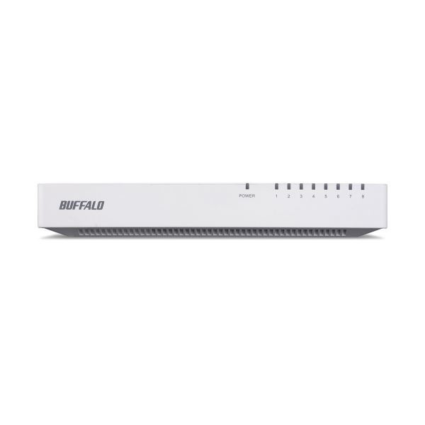 バッファロー10／100M対応 スイッチングハブ 電源内蔵 8ポート ホワイト LSW4-TX-8NP／WH 1台