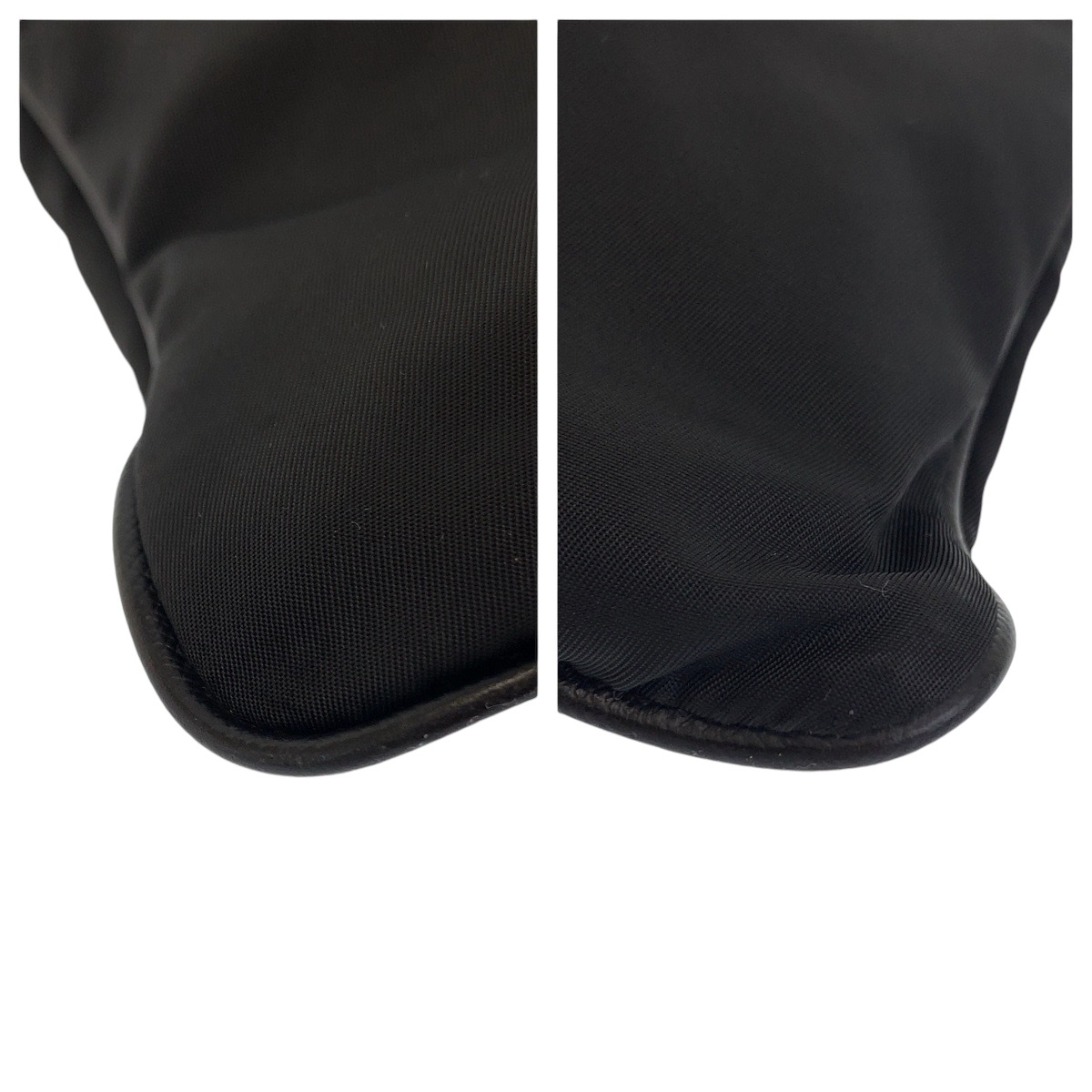 美品 テスート 三角ロゴプレート ブラック 黒 シルバー金具 ナイロン VA0340 ショルダーバッグ メッセンジャーバッグ メンズ 502878