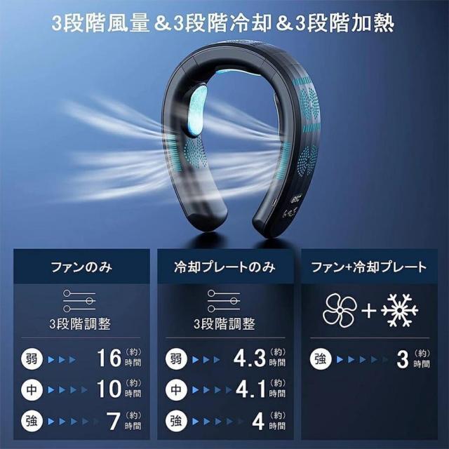 首掛け扇風機 ネッククーラー 羽なし 冷感 軽量 日本製モーター 節電 2025 最強 半導体冷却 3つ冷却プレート 6000mAh大容量 冷房/暖房 携帯用扇風機 敬老の日 首掛け扇風機 ネッククーラー 羽なし 冷感 軽量 日本製モーター 節電 2025 最強 半導体冷却 3つ冷却プレート 6000mAh大容量 冷房/暖房 携帯用扇風機 敬老の日
