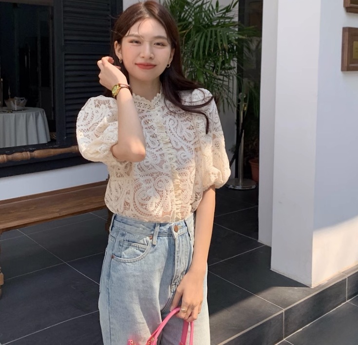 トップス ブラウス レースブラウス 0 袖あり 五分袖 パフスリーブ 襟付き ハイネック レース シフォン フリル 透け感 シースルー かわいい 大人可愛い きれいめ 大人 上品 おしゃれ レトロ トップス ブラウス レースブラウス 0 袖あり 五分袖 パフスリーブ 襟付き ハイネック レース シフォン フリル 透け感 シースルー かわいい 大人可愛い きれいめ 大人 上品 おしゃれ レトロ