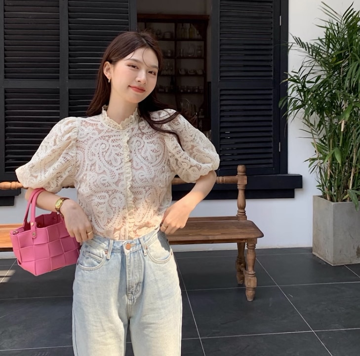 トップス ブラウス レースブラウス 0 袖あり 五分袖 パフスリーブ 襟付き ハイネック レース シフォン フリル 透け感 シースルー かわいい 大人可愛い きれいめ 大人 上品 おしゃれ レトロ トップス ブラウス レースブラウス 0 袖あり 五分袖 パフスリーブ 襟付き ハイネック レース シフォン フリル 透け感 シースルー かわいい 大人可愛い きれいめ 大人 上品 おしゃれ レトロ