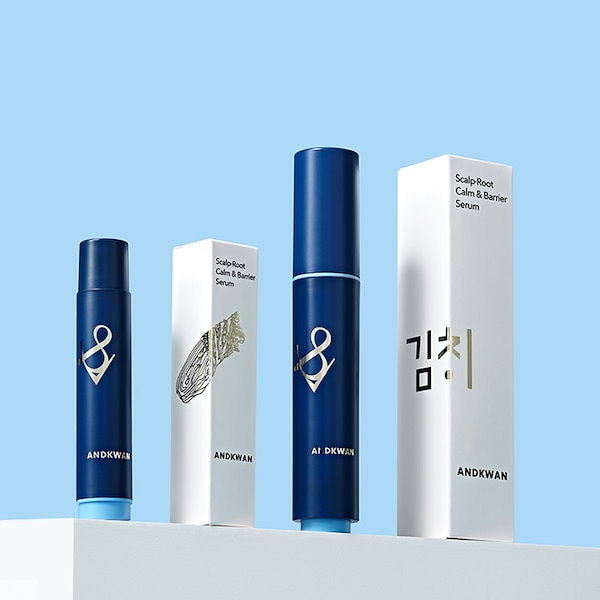 ANDKWAN スカルプロート カーム＆バリア × 櫛一体型＋詰め替えセット Qoo10] ANDKWAN スカルプロート カーム＆バリア × 櫛一