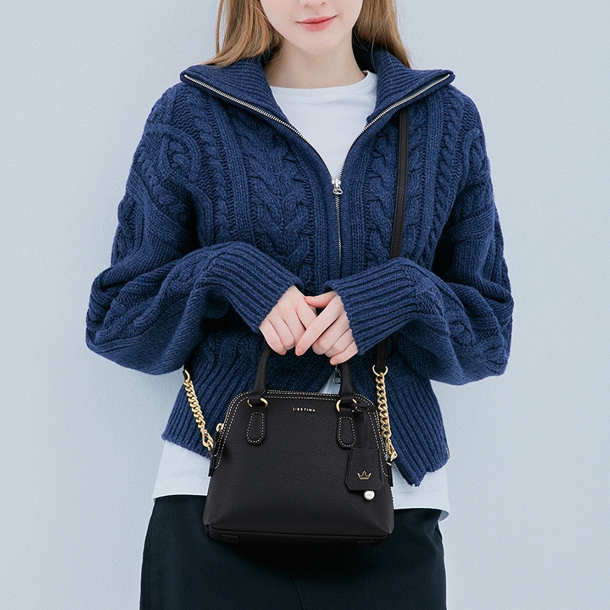 最短翌日発送/SARAH ハンドル付ショルダーバッグ(BLACK/S)IU パクミニョン 韓国ドラマ 韓国ファッション レディース アクセサリー