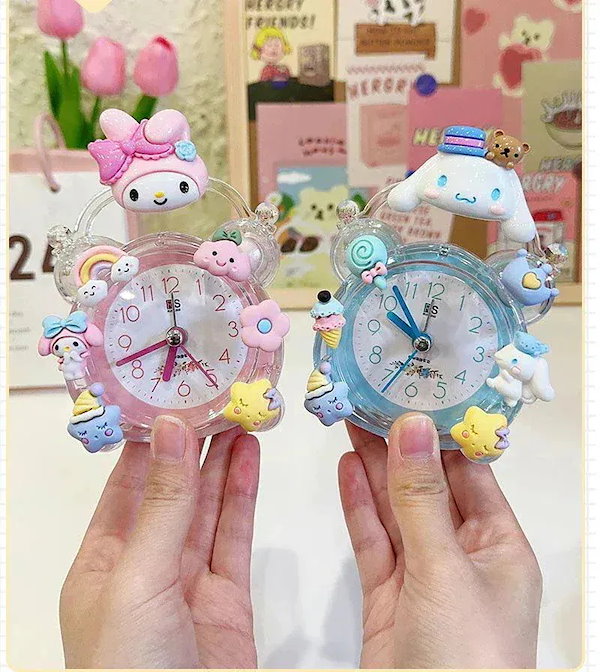 Qoo10] キャラクター目覚まし時計 置き時計 アナ