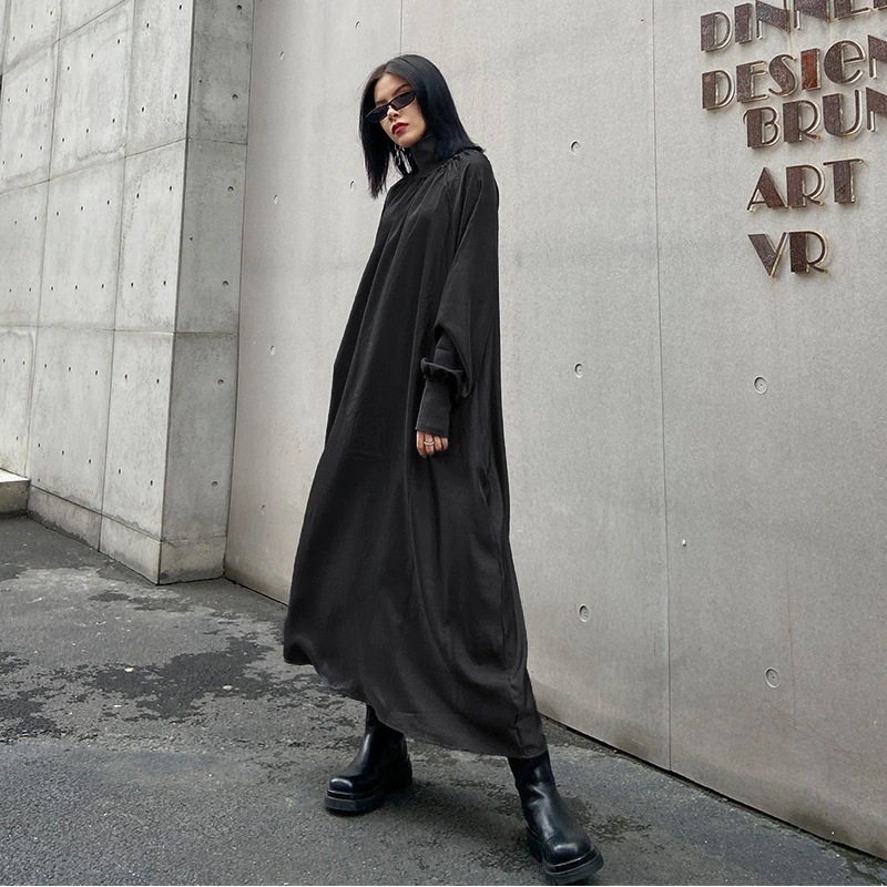 【新作 】おしゃれ 気質 ック 薄手 ゆったり 着痩せ 垂れ感 ワンピース シャツワンピース 長袖 リゾートワンピース