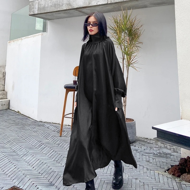 【新作 】おしゃれ 気質 ック 薄手 ゆったり 着痩せ 垂れ感 ワンピース シャツワンピース 長袖 リゾートワンピース