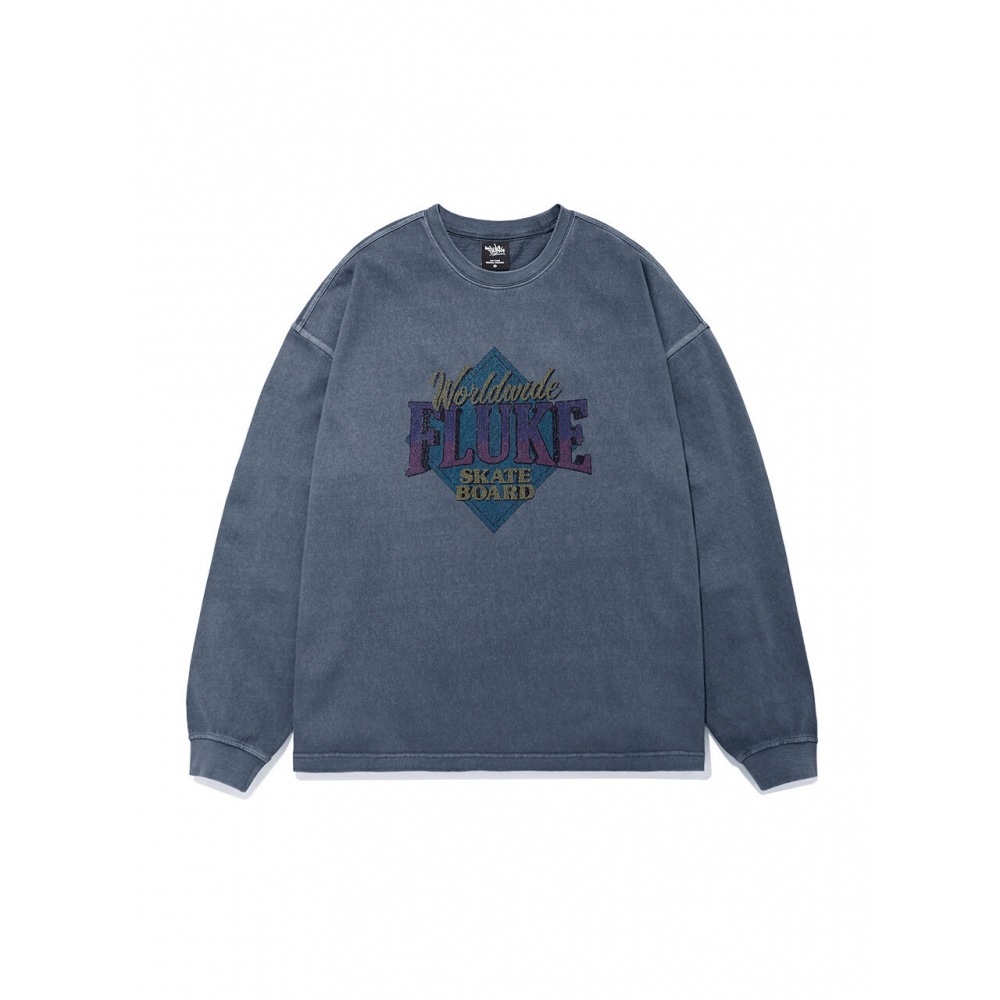 フルークフルークワールドワイドピグメントロングスリーブ T シャツ FLT713 3COLOR W