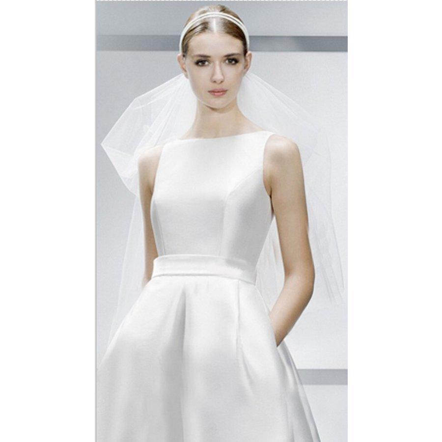 レディースファッション ウェディングドレス 二次会 花嫁ドレス 結婚式 ドレス パーティードレス Aライン 大人 シンプル かっこいい おしゃれ-882