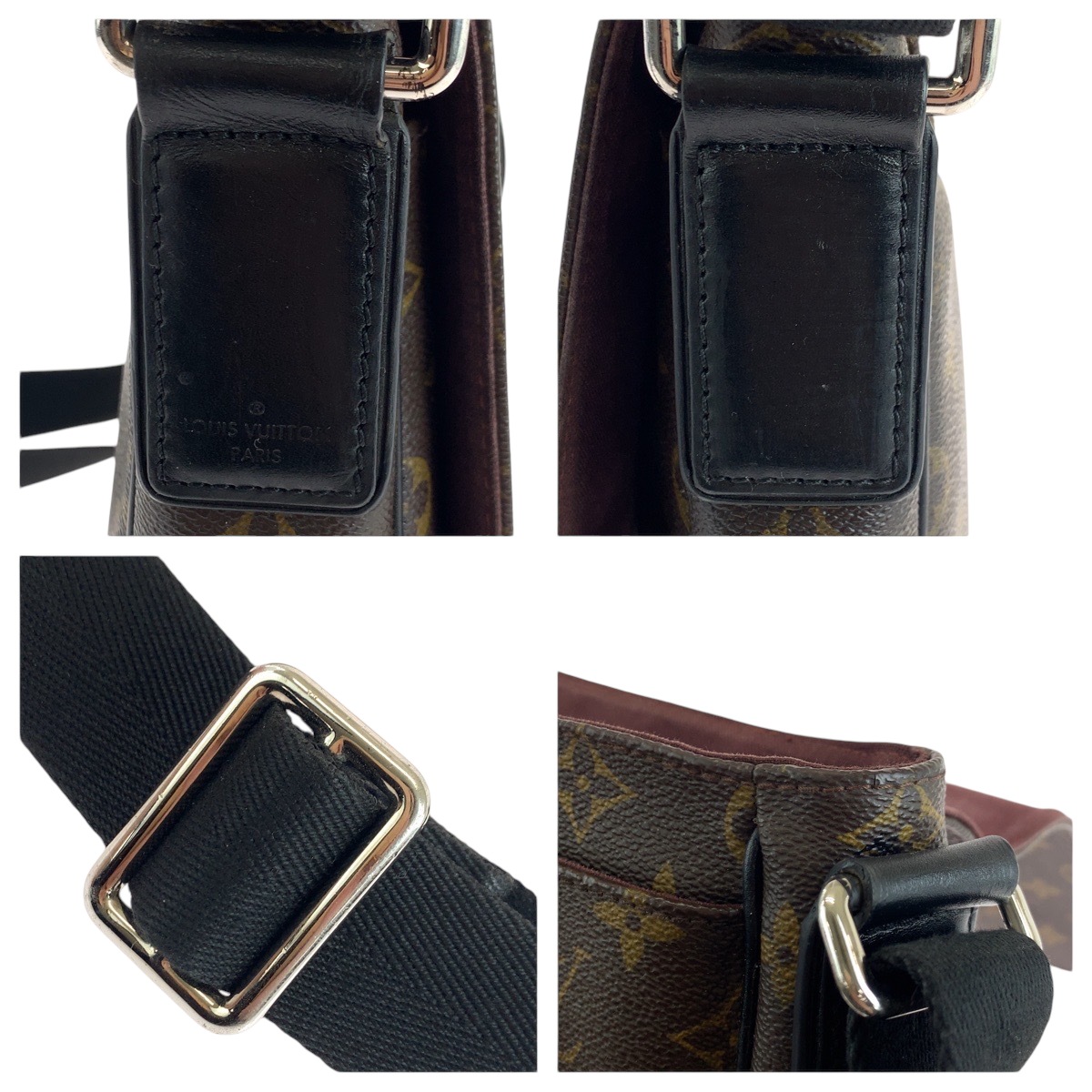 モノグラム マカサー ディストリクトPM 男女兼用 ブラウン ブラック シルバー金具 PVC M40935 ショルダーバッグ レディース 502525 モノグラム マカサー ディストリクトPM 男女兼用 ブラウン ブラック シルバー金具 PVC M40935 ショルダーバッグ レディース 502525