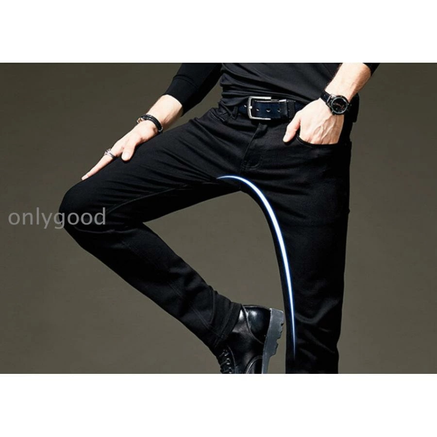 スキニー デニム メンズ ストレッチ カジュアル ジーンズ スリムパンツ 美シルエット 黒 ブラック 春 秋冬 スキニー デニム メンズ ストレッチ カジュアル ジーンズ スリムパンツ 美シルエット 黒 ブラック 春 秋冬