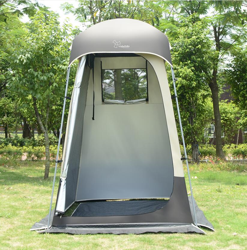 屋外のキャンプ シャワー入浴のテント キャンプ モデルテント