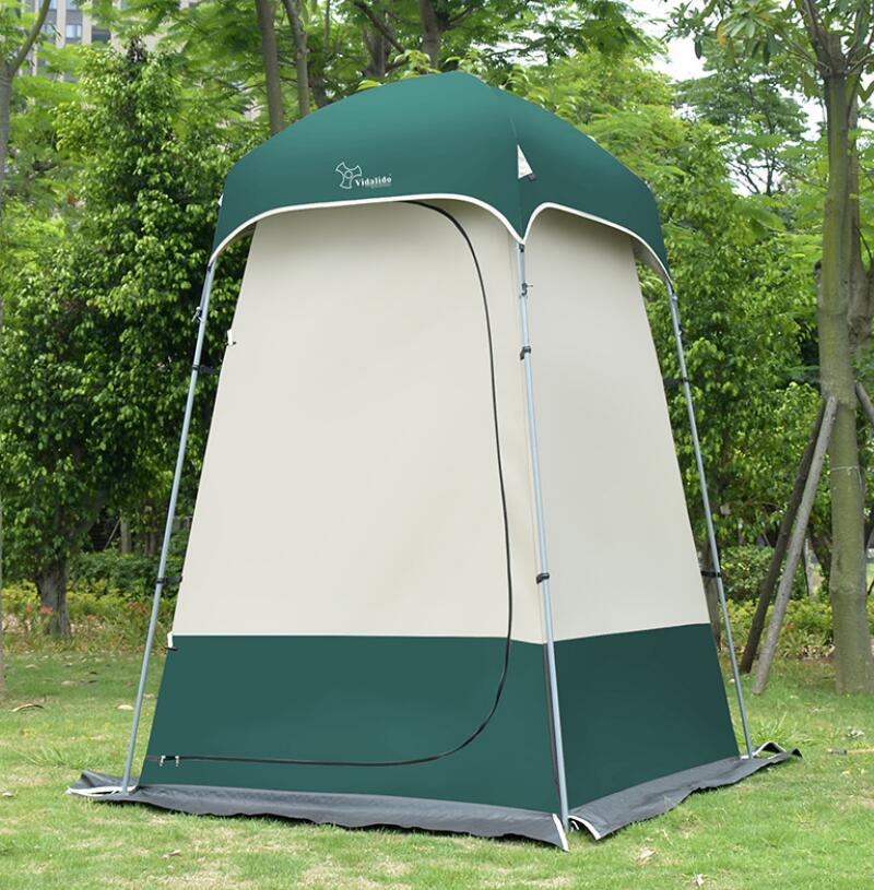 屋外のキャンプ シャワー入浴のテント キャンプ モデルテント