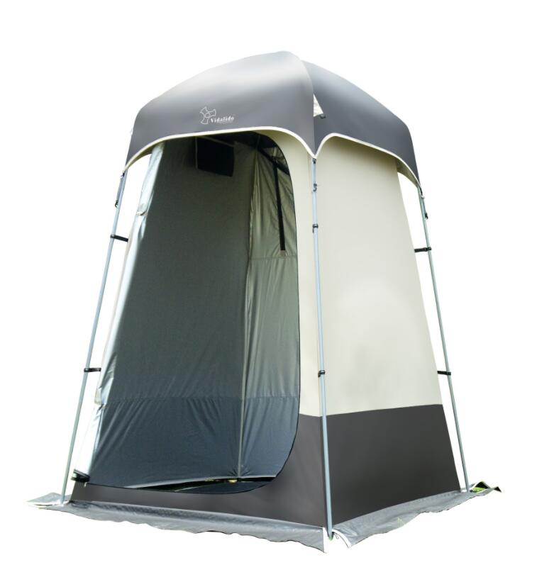 屋外のキャンプ シャワー入浴のテント キャンプ モデルテント