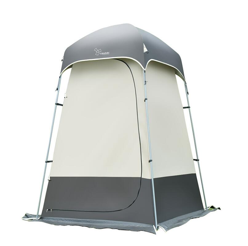 屋外のキャンプ シャワー入浴のテント キャンプ モデルテント