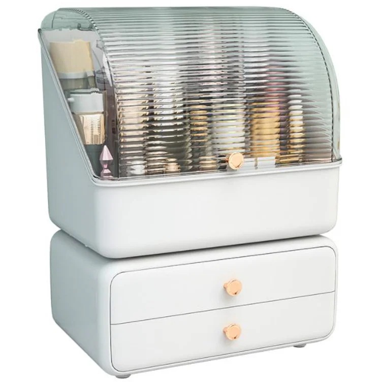 スタイル 収納ボックス 化粧品 デスクトップ シェルフボックス 引き出し式 整理 化粧台 防塵 口紅 スキンケア