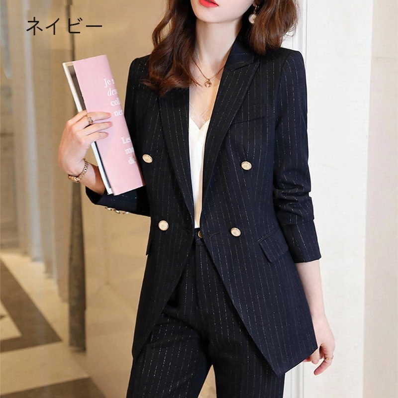 全4色 スーツ レディース パンツスーツ ネイビー ベージュ 黒 ストライプ オシャレ 大きいサイズ スーツ 2点セット ブラウン カジュアルスーツ 通勤 OL オフィススーツ ブラック フォーマル 全4色 スーツ レディース パンツスーツ ネイビー ベージュ 黒 ストライプ オシャレ 大きいサイズ スーツ 2点セット ブラウン カジュアルスーツ 通勤 OL オフィススーツ ブラック フォーマル