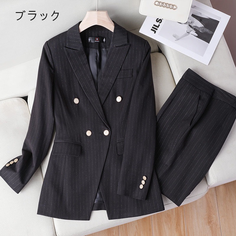 全4色 スーツ レディース パンツスーツ ネイビー ベージュ 黒 ストライプ オシャレ 大きいサイズ スーツ 2点セット ブラウン カジュアルスーツ 通勤 OL オフィススーツ ブラック フォーマル 全4色 スーツ レディース パンツスーツ ネイビー ベージュ 黒 ストライプ オシャレ 大きいサイズ スーツ 2点セット ブラウン カジュアルスーツ 通勤 OL オフィススーツ ブラック フォーマル