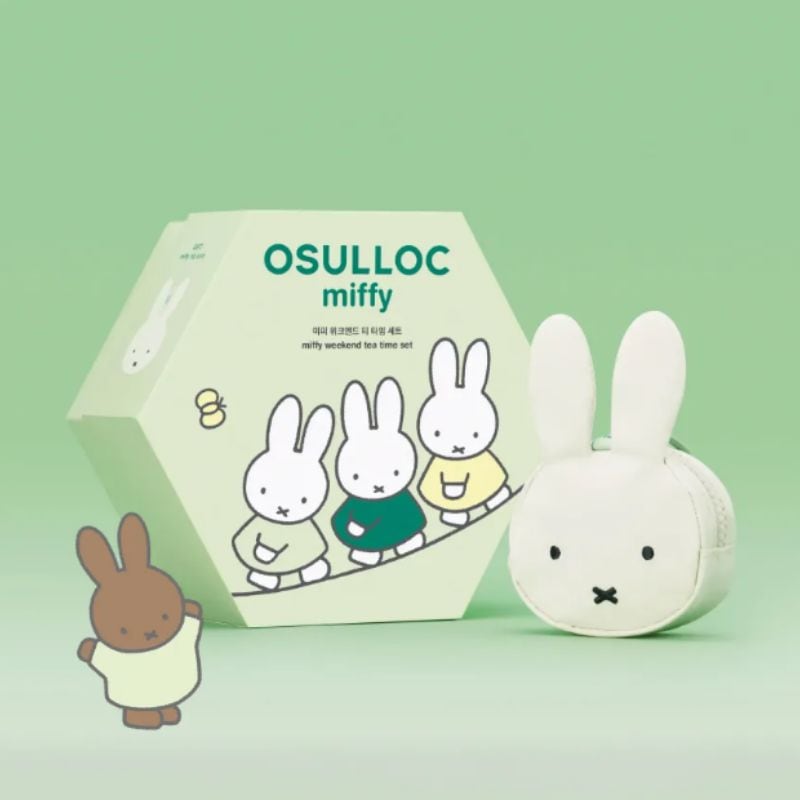 【韓国限定】OSULLOC×ミッフィー ティーセット ポーチ付き オソルロック Qoo10] オスロック 【韓国限定 OSULLOC×ミッフィー】
