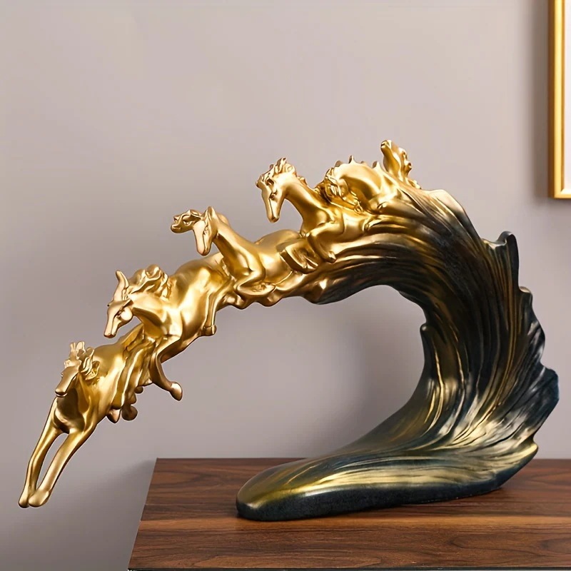 オブジェ 馬 ラグジュアリー オーナメント おしゃれ インテリア ディスプレイ 動物 アニマル アート コレクション 贈り物 プレゼント 4-7