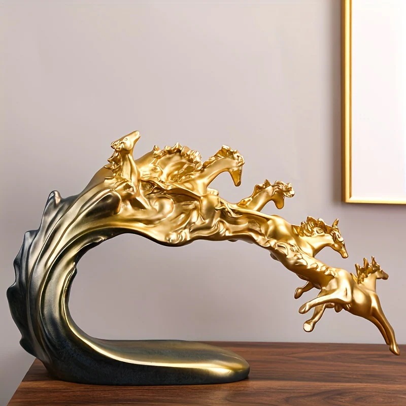 オブジェ 馬 ラグジュアリー オーナメント おしゃれ インテリア ディスプレイ 動物 アニマル アート コレクション 贈り物 プレゼント 4-7