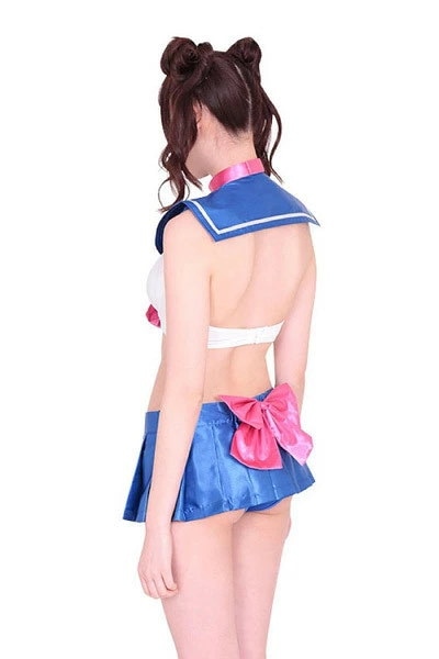 Qoo10] 月夜に輝くセーラービキニ （Mサイズ）女