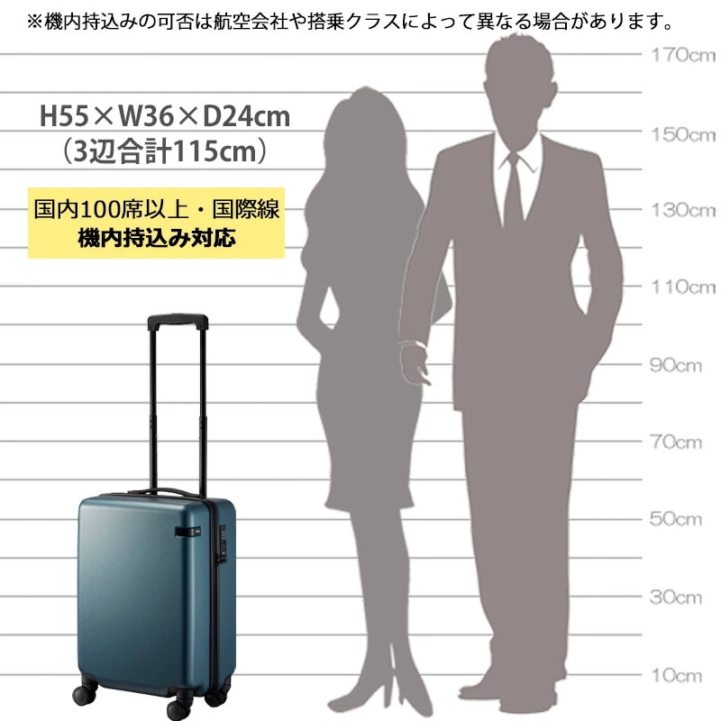 コーナーストーン2-Z 06861 スーツケース ジッパーキャリー 34リットル Sサイズ 機内持込みサイズ 2-3泊程度 国内旅行 短期海外旅行 トラベル 出張 キャリーケース