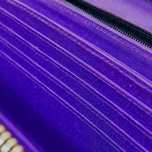 0621 両サイド外ポケット付き ラウンドファスナー クロコダイル ブラック 0621 両サイド外ポケット付き ラウンドファスナー クロコダイル ブラック