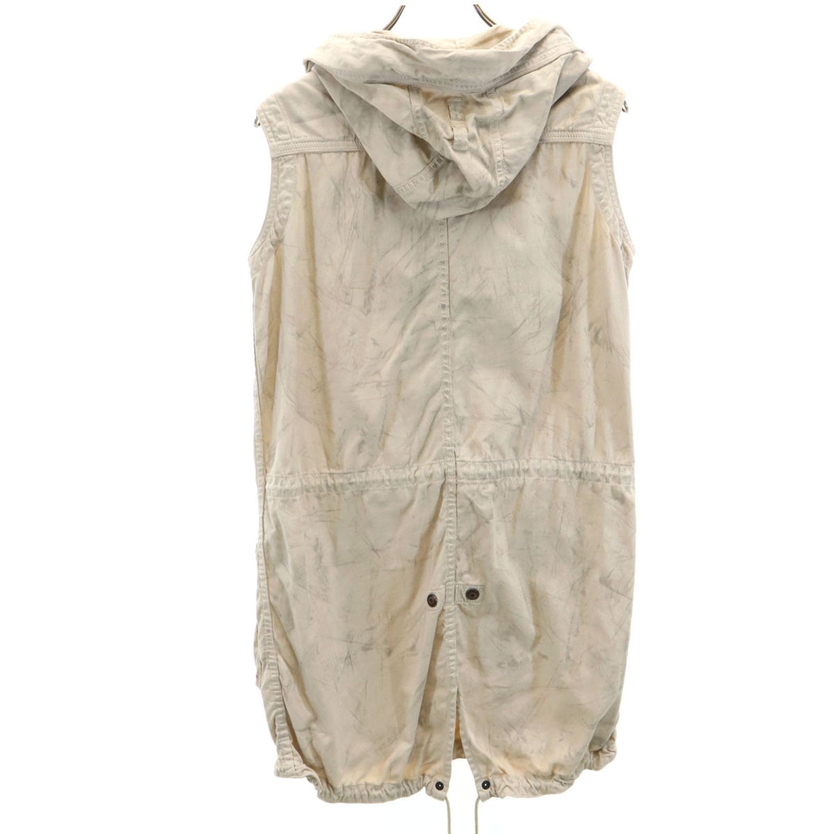 ノースリーブ モッズ ワンピース F ベージュ レディース 古着