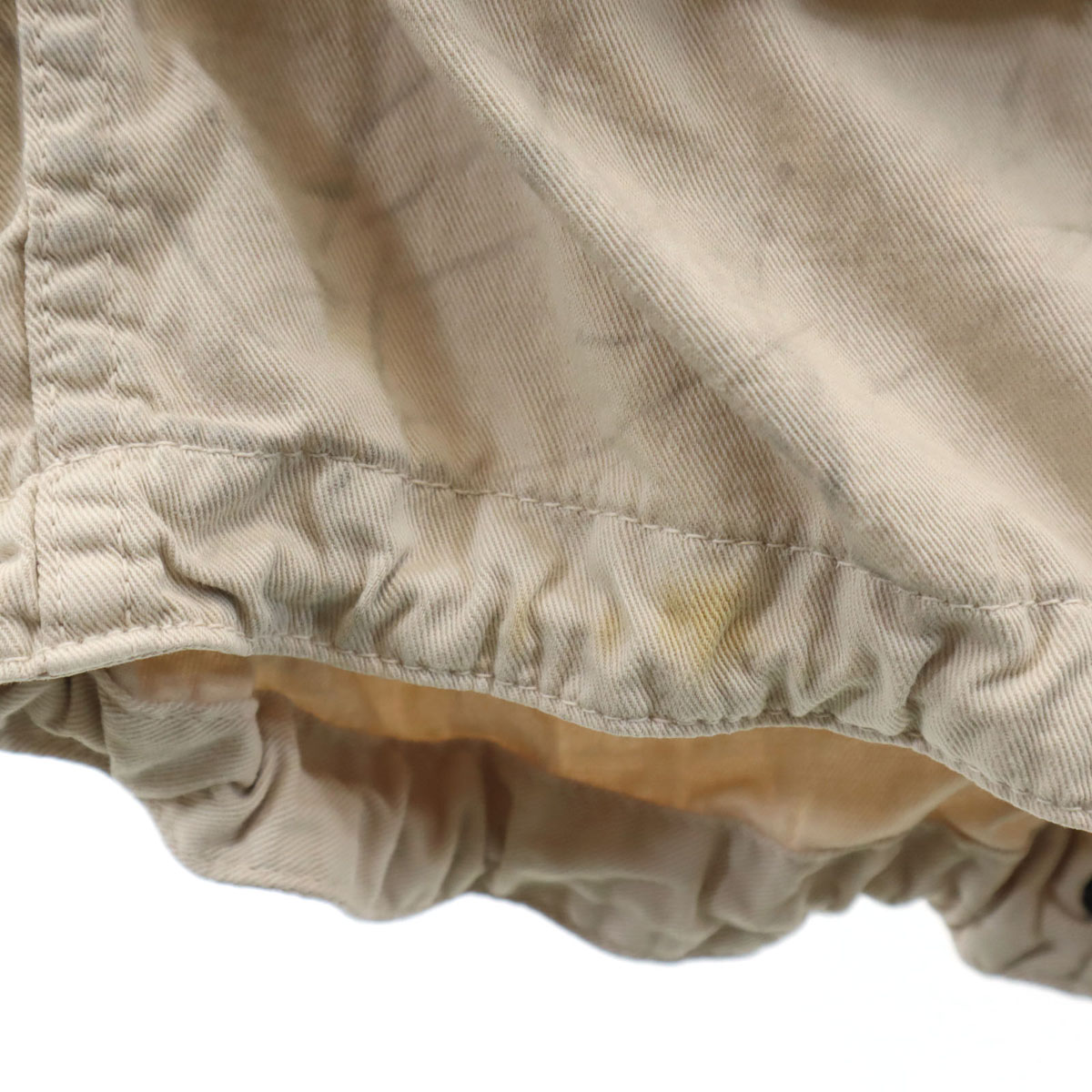 ノースリーブ モッズ ワンピース F ベージュ レディース 古着