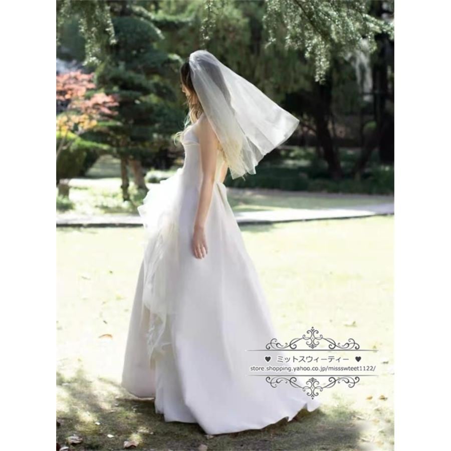 ウェディングドレス 二次会 結婚式 白 赤 ブライダル ファスナー スリット ベアトップ ビスチェ 前撮り 海外挙式 花嫁 リゾート ウエディングドレス パーティー