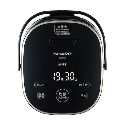 SHARP 3合炊き炊飯器 KS-MC5B Qoo10] シャープ KS-MC5-B ジャー炊飯器 :