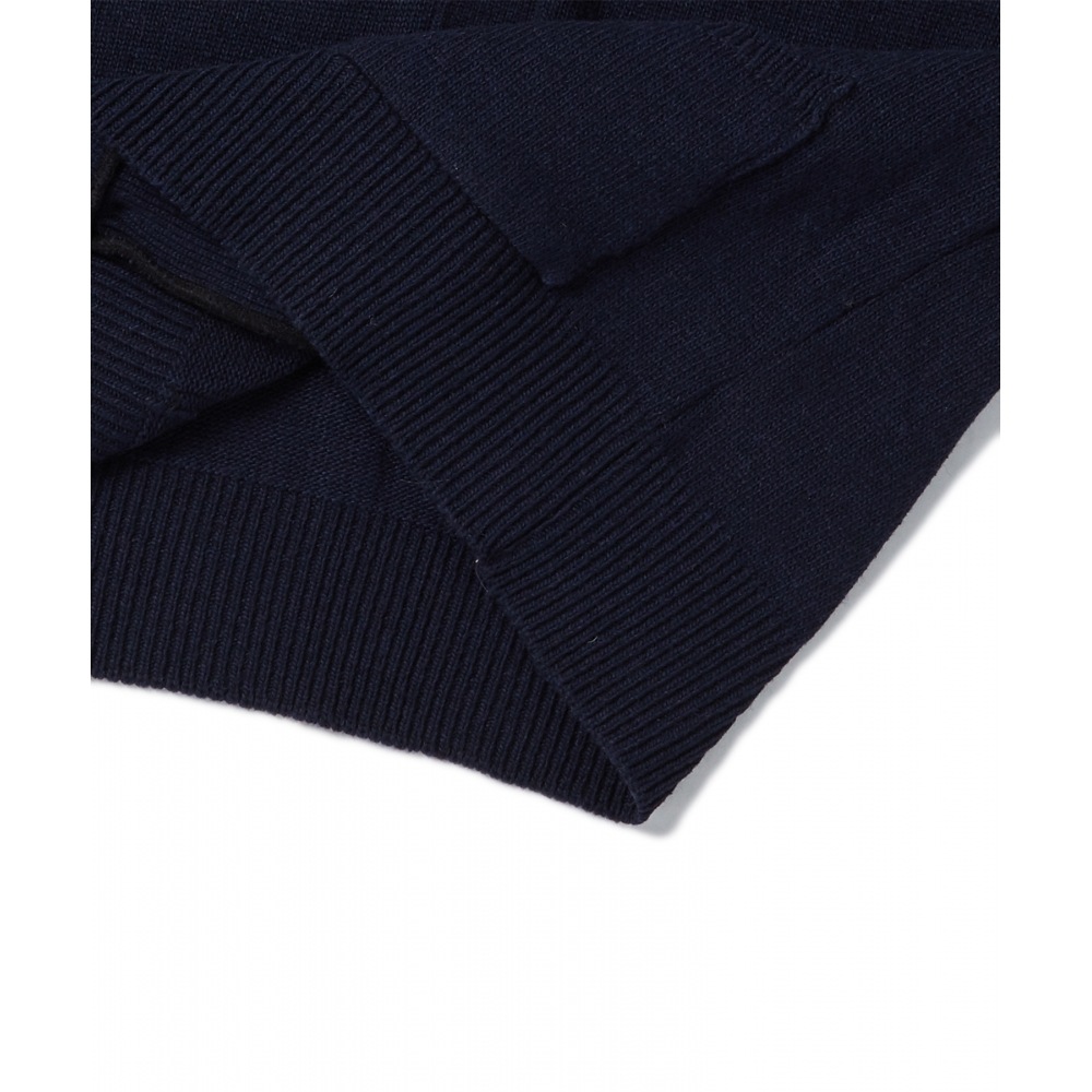 ビヨンドクローゼットノーマンティックベーシックラムズウール Vネックカーディガンネイビー ビヨンドクローゼットノーマンティックベーシックラムズウール Vネックカーディガンネイビー