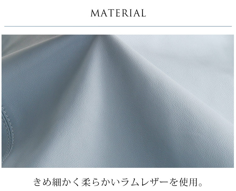 ラムレザーライダースジャケットショート丈 ラムレザーライダースジャケットショート丈