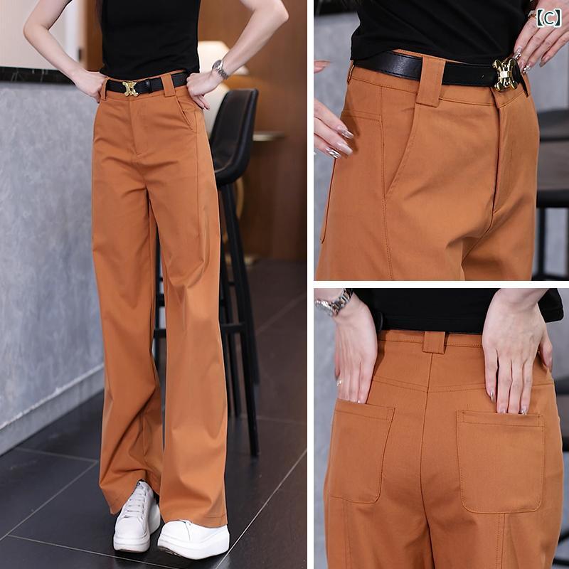 レディース ファッション おしゃれ ワイドレッグ パンツ 夏 薄手 涼しい ハイウエスト スリム パンツ 普段使い 通勤 オフィス ストレート パンツ レディース ファッション おしゃれ ワイドレッグ パンツ 夏 薄手 涼しい ハイウエスト スリム パンツ 普段使い 通勤 オフィス ストレート パンツ