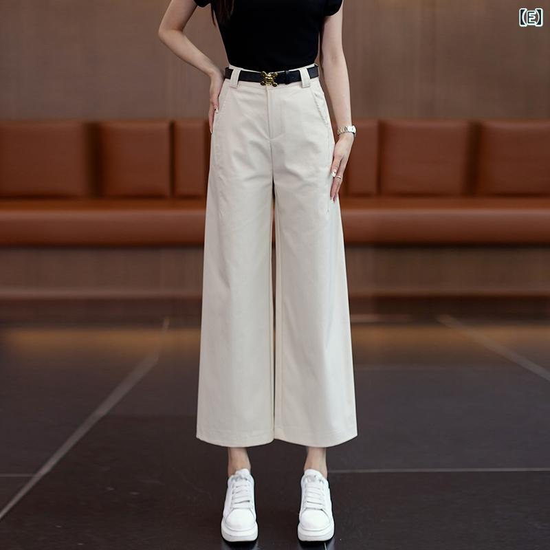 レディース ファッション おしゃれ ワイドレッグ パンツ 夏 薄手 涼しい ハイウエスト スリム パンツ 普段使い 通勤 オフィス ストレート パンツ レディース ファッション おしゃれ ワイドレッグ パンツ 夏 薄手 涼しい ハイウエスト スリム パンツ 普段使い 通勤 オフィス ストレート パンツ