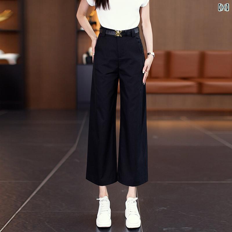 レディース ファッション おしゃれ ワイドレッグ パンツ 夏 薄手 涼しい ハイウエスト スリム パンツ 普段使い 通勤 オフィス ストレート パンツ レディース ファッション おしゃれ ワイドレッグ パンツ 夏 薄手 涼しい ハイウエスト スリム パンツ 普段使い 通勤 オフィス ストレート パンツ