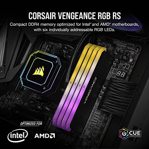 CORSAIR DDR4-64GB 3600MHz CL18 デスクトップPC用メモリ VENGEANCE RGB RS 64GB [32GB×2枚] CMG64GX4M2D3600C18