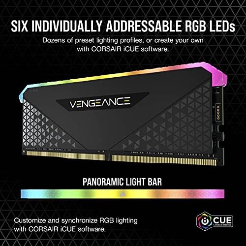 CORSAIR DDR4-64GB 3600MHz CL18 デスクトップPC用メモリ VENGEANCE RGB RS 64GB [32GB×2枚] CMG64GX4M2D3600C18