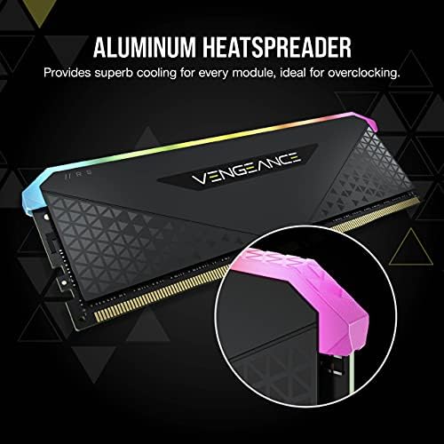 CORSAIR DDR4-64GB 3600MHz CL18 デスクトップPC用メモリ VENGEANCE RGB RS 64GB [32GB×2枚] CMG64GX4M2D3600C18