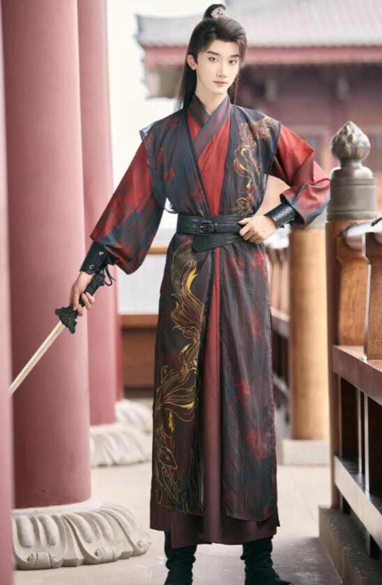 男女兼用 漢服 唐装 大人 中華コスプレ衣装 チャイナ服 5点セット 交差襟 羽織付 すっきりした 武侠 剣士 中華衣装 ワインレッド+黒 九尾狐 ヒガンバナ 彼岸花 プリント おしゃれ 大人 中国古 男女兼用 漢服 唐装 大人 中華コスプレ衣装 チャイナ服 5点セット 交差襟 羽織付 すっきりした 武侠 剣士 中華衣装 ワインレッド+黒 九尾狐 ヒガンバナ 彼岸花 プリント おしゃれ 大人 中国古